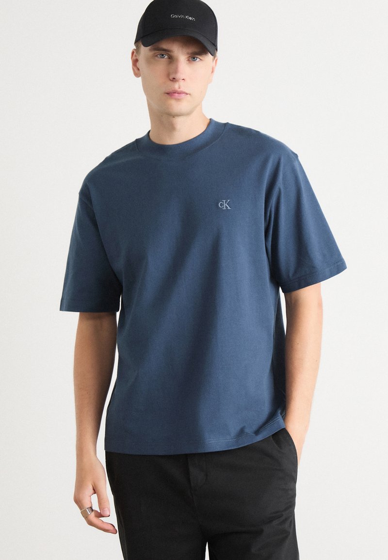 Calvin Klein Jeans HEAVY - Βασικό μπλουζάκι - ink