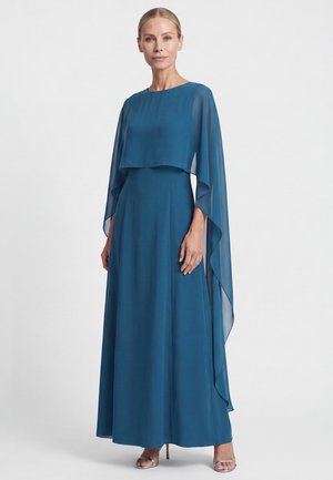 Apart, LANGES KLEID MIT CAPE - Maxikleid - petrol