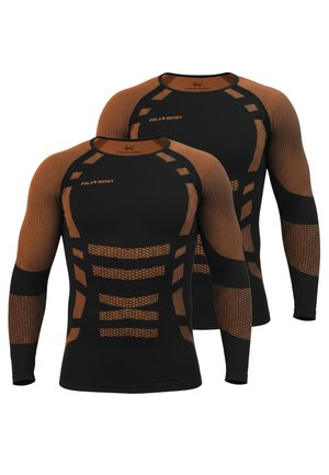 2 PACK - Unterhemd/-shirt - orange/schwarz