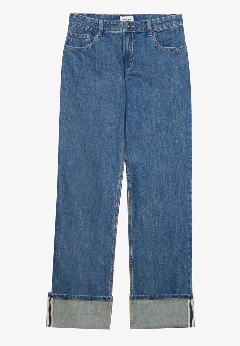YOURTURN Jeans baggy blu denim