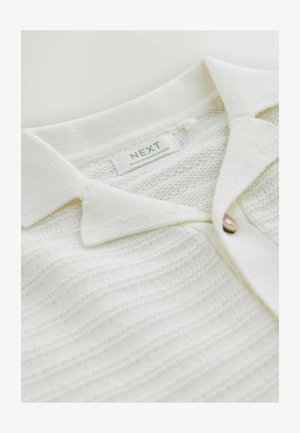 Next, REGULAR FIT - REVERE COLLAR SHORT SLEEVE - Shirt - ecru