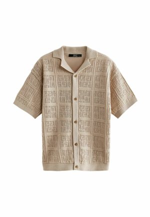 SHORT SLEEVE TEXTURED - REGULAR FIT - Pluus - neutral