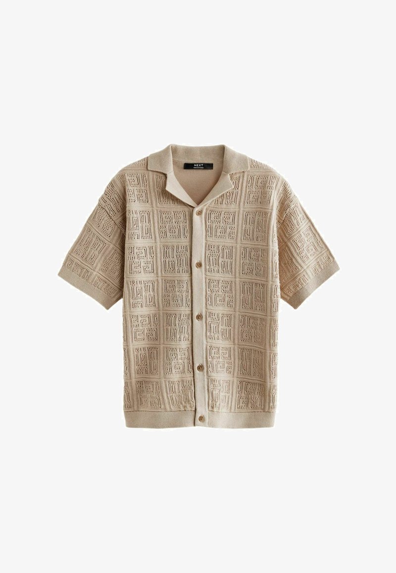 Next SHORT SLEEVE TEXTURED - REGULAR FIT - Košile - neutral