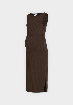 ONLY MATERNITY, OLMDANDRA NURSING - Jurk - chocolate martini