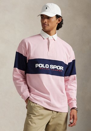 BIG FIT POLO SPORT RUGBY SHIRT - Polotričko - resort pink/cruise navy