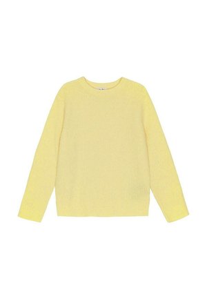 Stickad tröja - pixi dust yellow