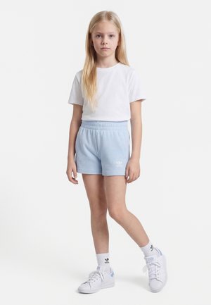 adidas Originals LOOSE HIGH WAIST SHORT JUNIOR - Verryttelyhousut - crystal sky