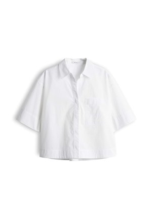 OPUS, CROPPED RELAXED FIT - Hemdbluse - white
