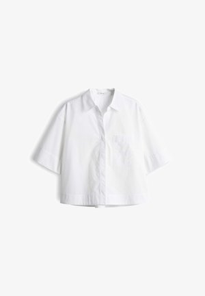 OPUS, CROPPED RELAXED FIT - Overhemdblouse - white