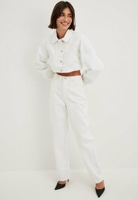BAUCHFREIE - Jeansjacka - white