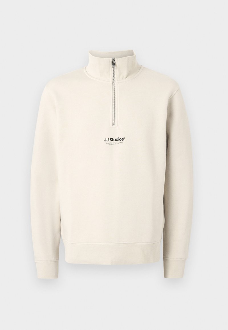 jones half zip sweatshirt beige