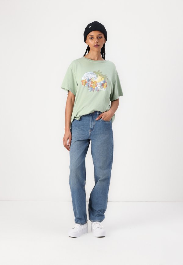 SUNNY OVERSIZE ENZYME WASH - Print T-shirt - basil4