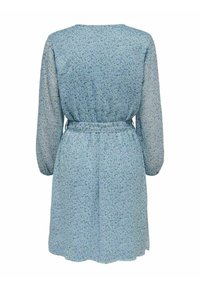 ONLY ONLCERA 3/4 SHORT WVN - Blusenkleid - dusty blue