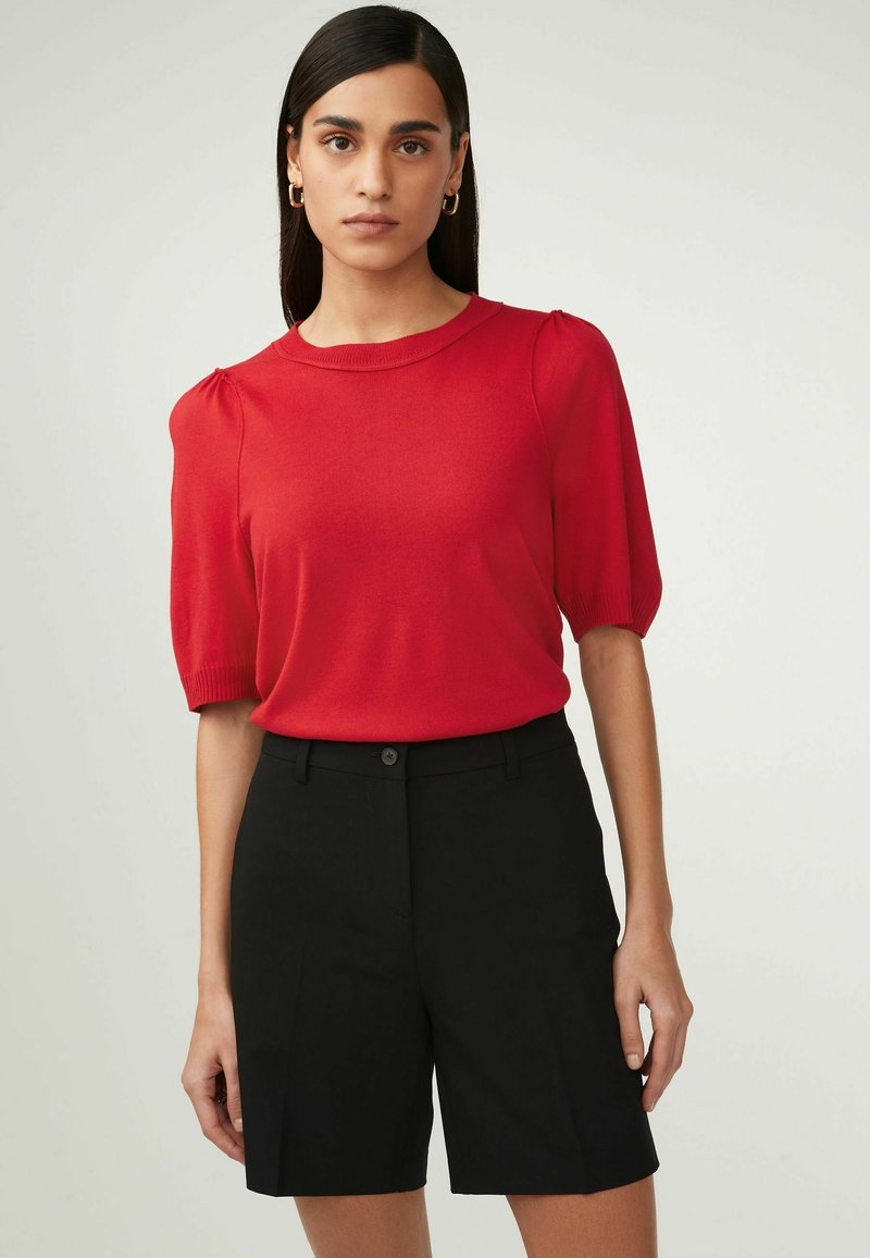 Next - ROUND NECK SHORT SLEEVE - REGULAR FIT - Paprasti marškinėliai - red, Padidinti