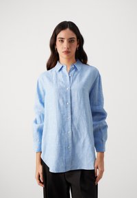 Samsøe Samsøe SALOVA - Blúzka so zapínaním na gombíky - mid blue