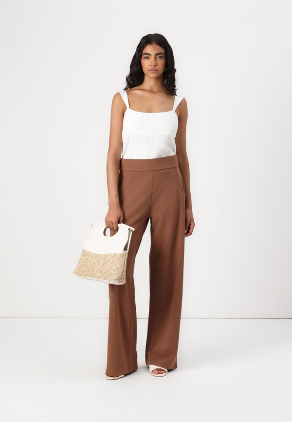JDYLOUISVILLE CATIA WIDE - Trousers - cacao nibs3