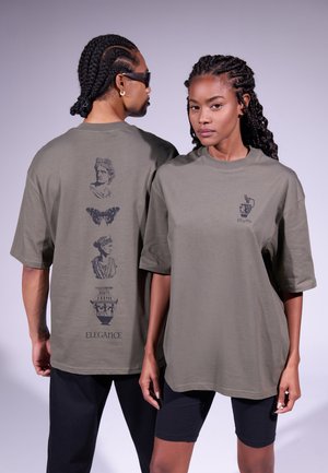 YOURTURN UNISEX - T-shirts print - khaki