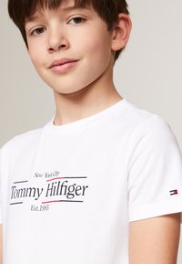 Tommy Hilfiger ICON PRINT REGULAR TEE  - Triko s potiskem - white