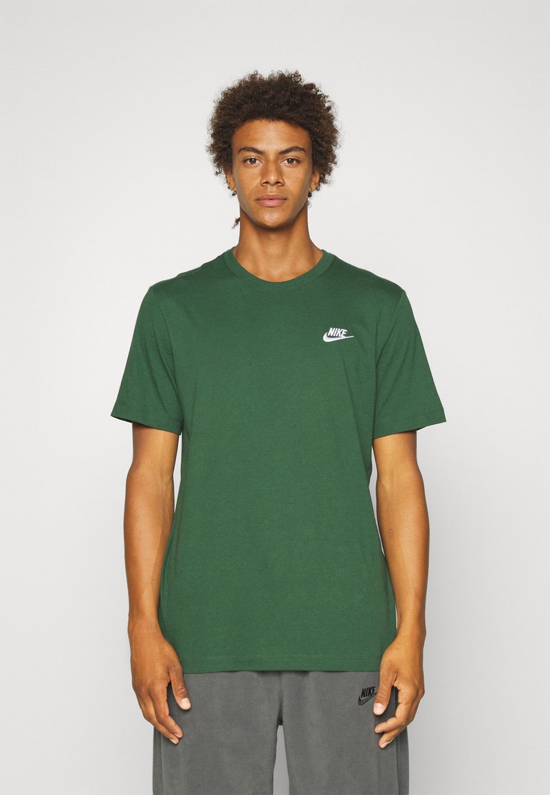 Nike Sportswear CLUB TEE Basic T-shirt fir/dark green Zalando