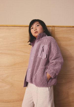 Next, REGULAR FIT - BUTTON UP  - Fleece jacket - lilac purple