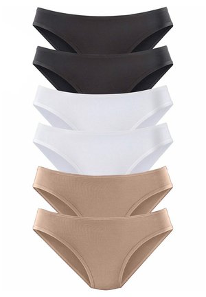 VIVANCE ACTIVE  6 PACK - Nohavičky/Slipy - hautfarben + schwarz + weiß