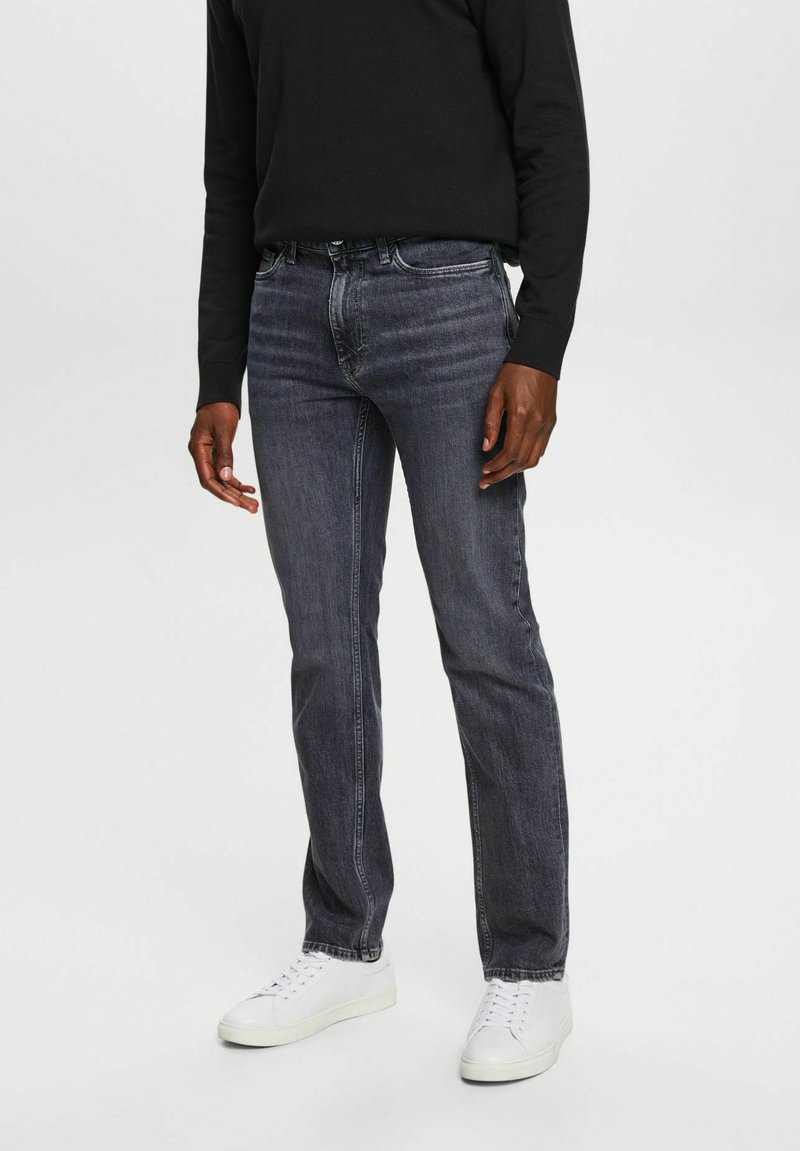 Esprit Jeans Straight Leg black medium wash/schwarz Zalando.ch