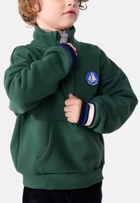 Petit Bateau ZIP MOLLETON  - Sweatshirt - willow