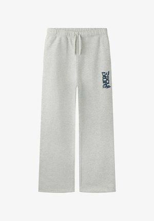 LMTD, SWEAT PANTS WIDE LEG - Tepláky - light grey melange