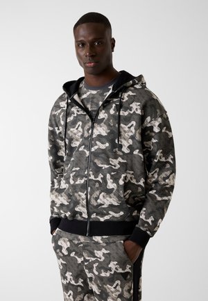 MIT SEITLICHEM LOGO-REISSVERSCHLUSS - Sweater met rits - camouflage