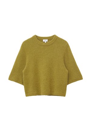& OTHER STORIES, & OTHER STORIES ALPACA-BLEND KNITTED T-SHIRT - Základné tričko - chartreuse