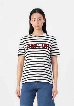 ONLKIKO LIFE  - T-shirt imprimé - cloud dancer/black