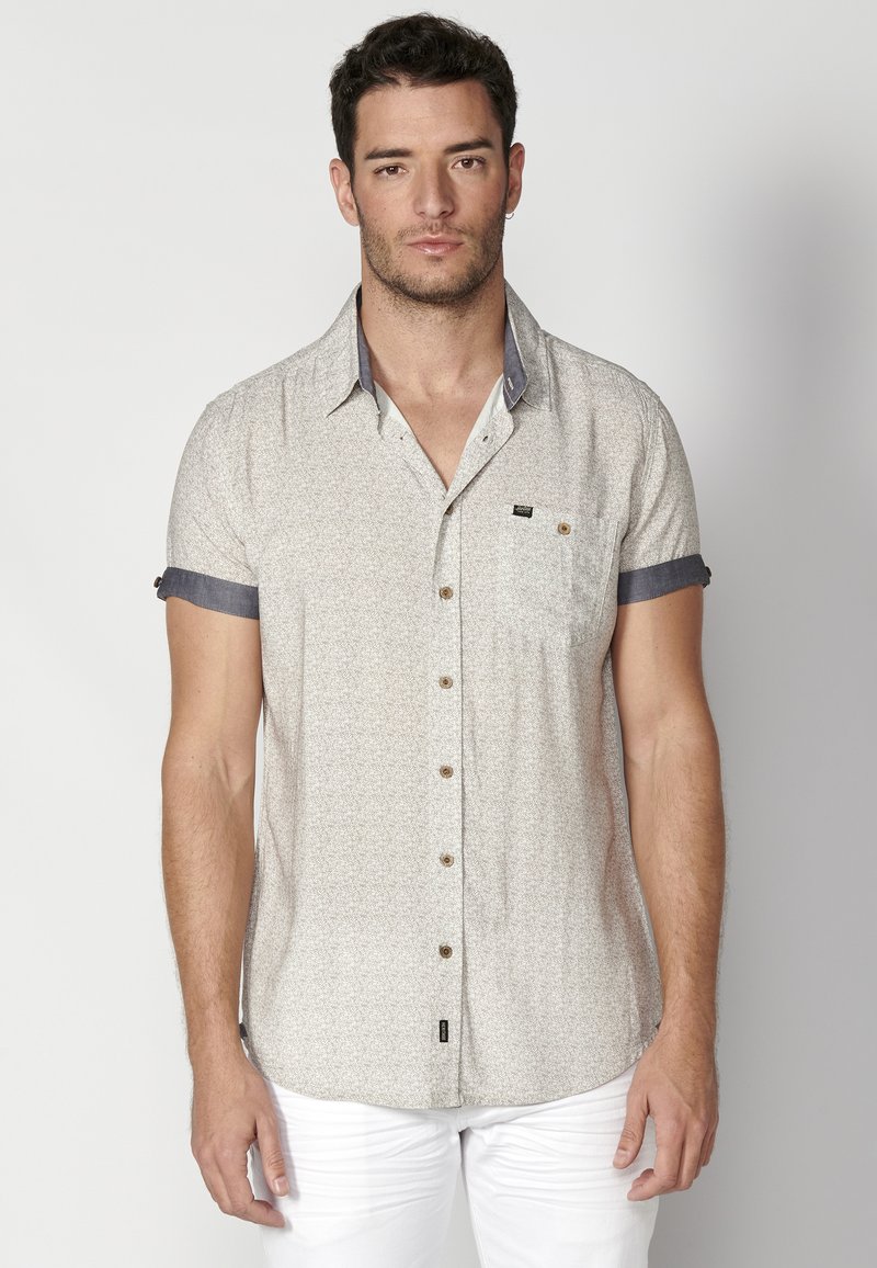 Koroshi SHORT SLEEVE - Chemise - gris   grey