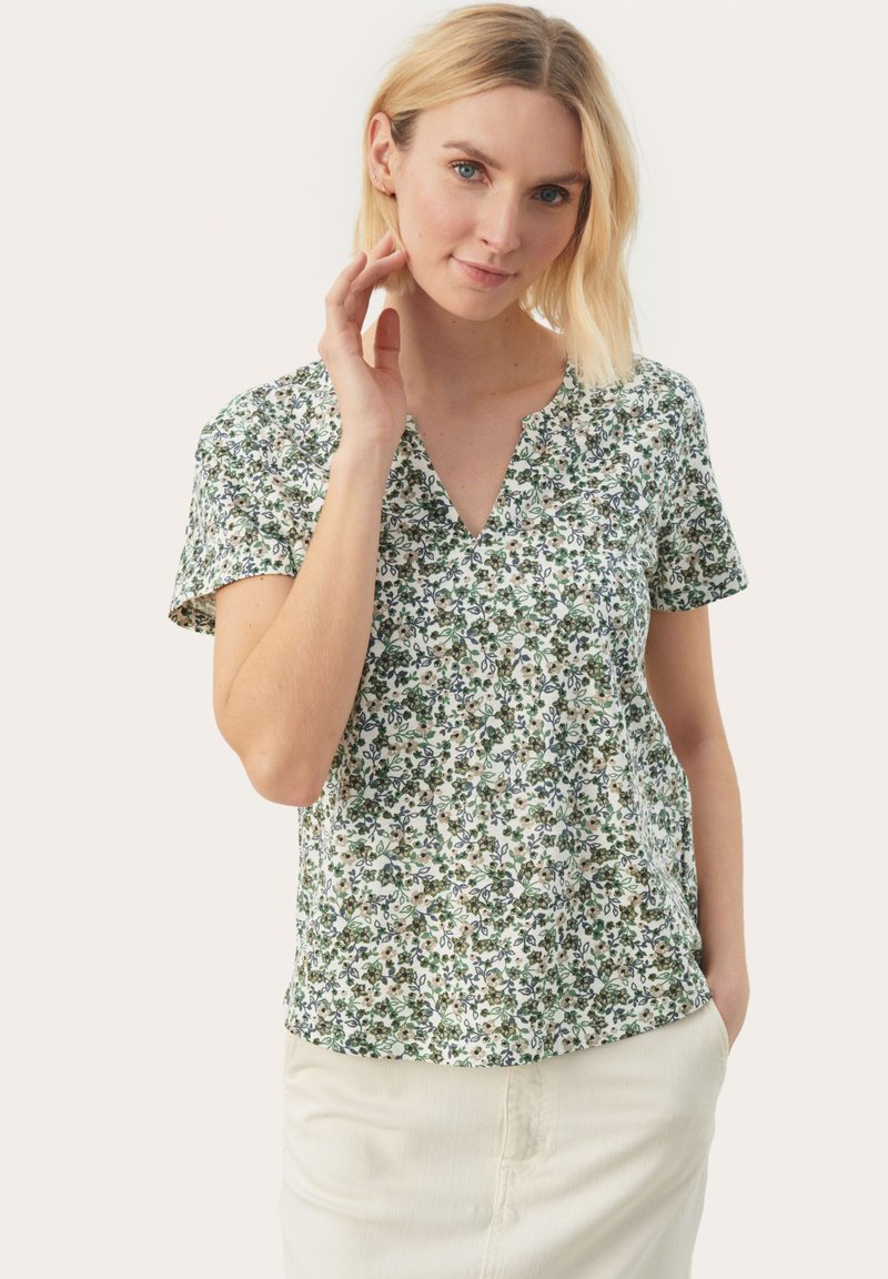 Part Two GESINAS - Camiseta estampada - vetiver mini flower print