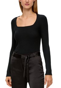 s.Oliver BLACK LABEL Strickpullover - schwarz