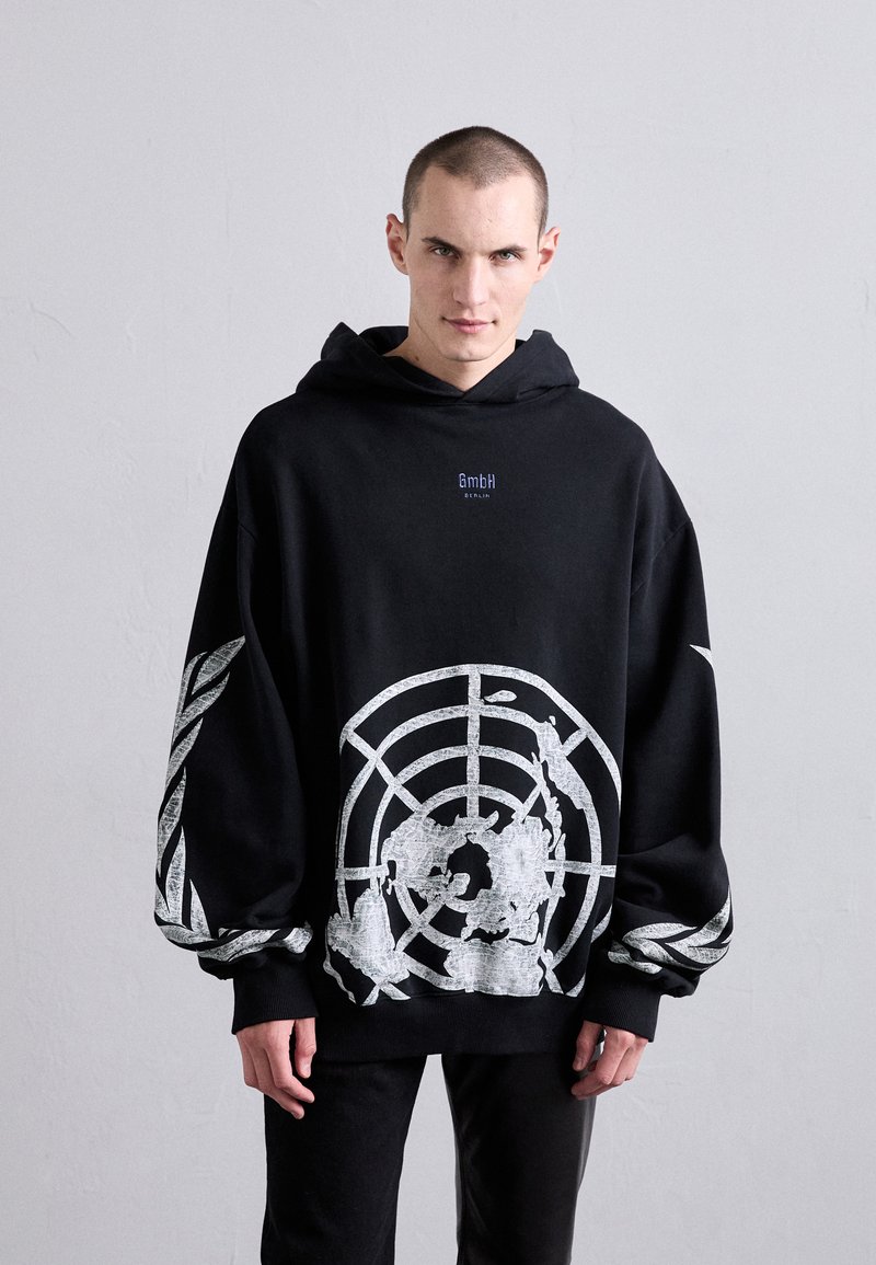 GmbH UN LOOPBACK - Jersey con capucha - black