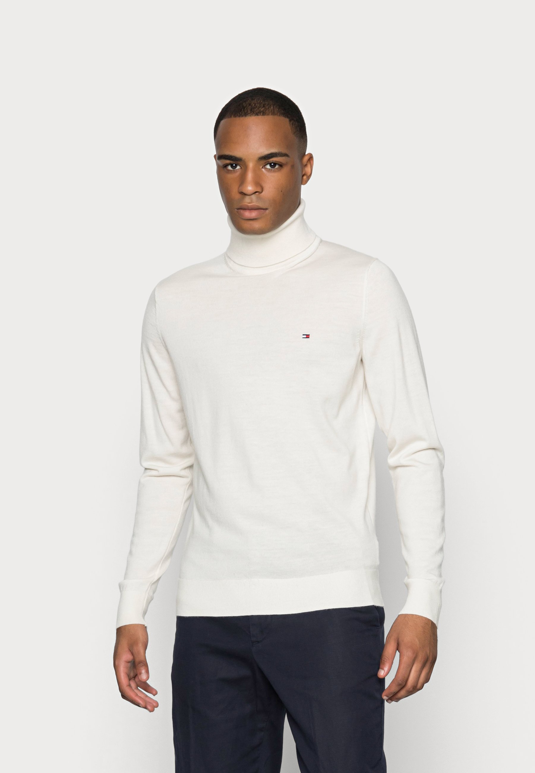 Tommy Hilfiger Tailored FINE GAUGE ROLL NECK - Trui - ivory/crème -  Zalando.nl