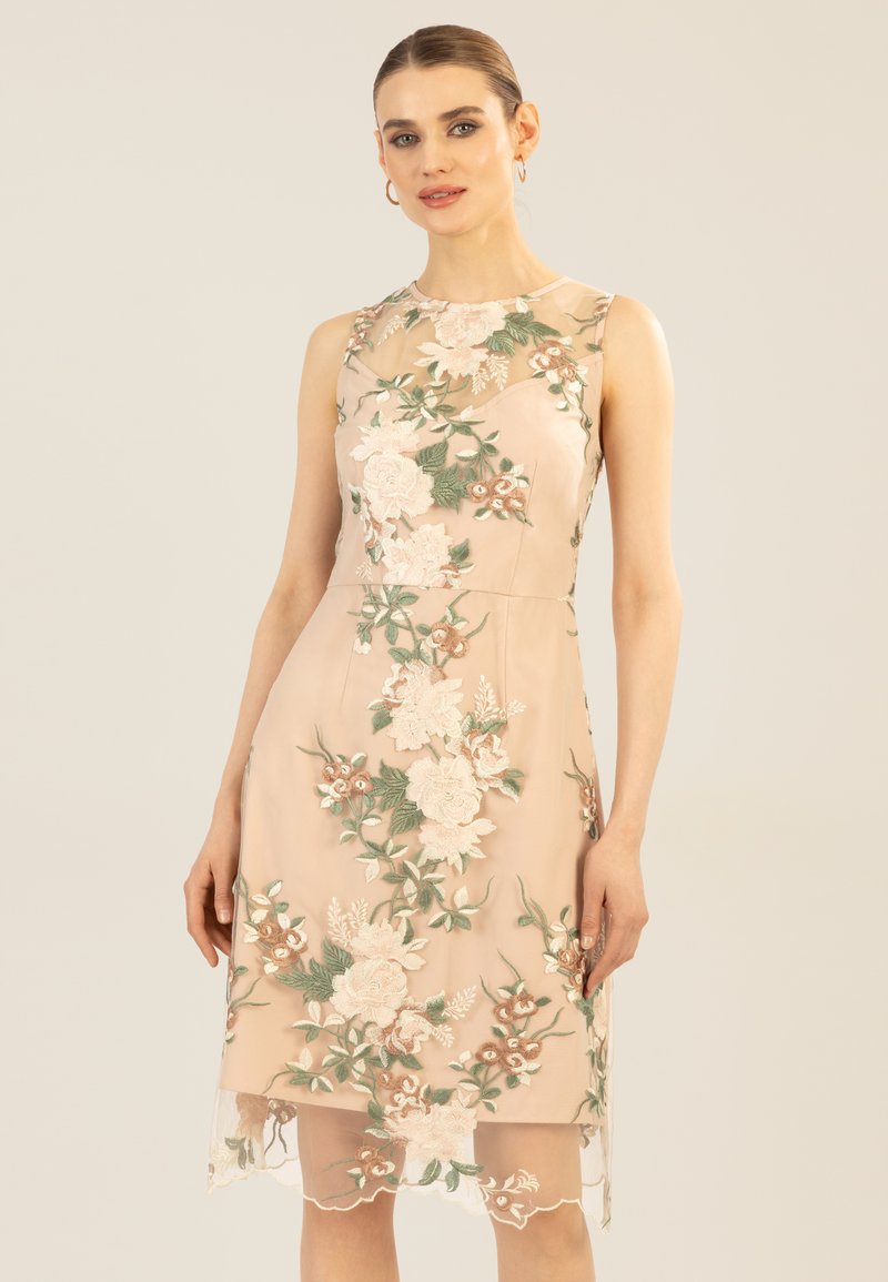 Apart - BESTICKTES - Cocktail dress / Party dress - nude multicolor, Enlarge