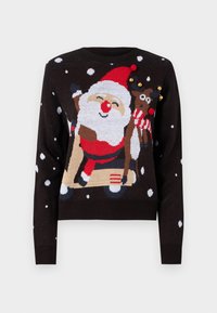 Vero Moda VMSANTASCOOTER O NECK X MAS - Svetrík - black