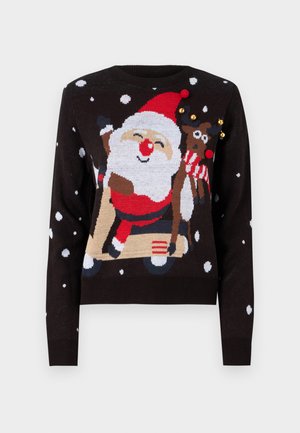 Vero Moda, VMSANTASCOOTER O NECK X MAS - Maglione - black
