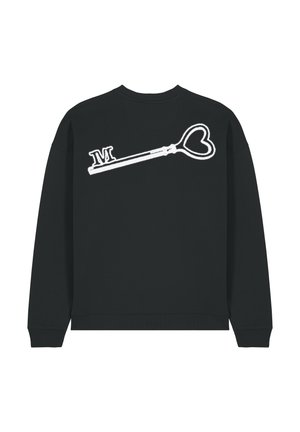 KEY BACK EMBROIDERY UNISEX - Sweatshirt - black
