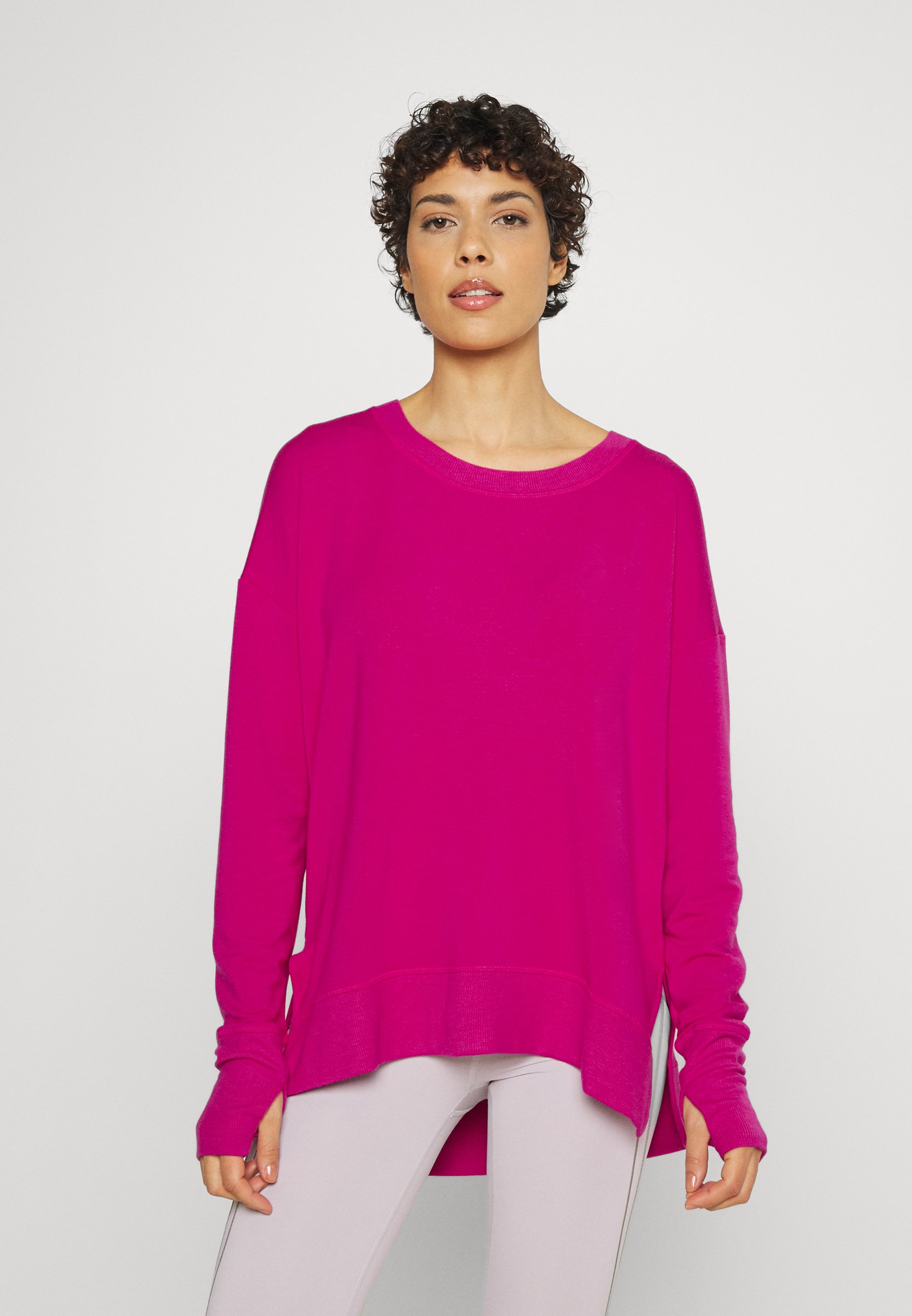 Athleta Coaster Luxe Sweatshirt Electric Fuchsia, Women's, Size: 2/4, Pink