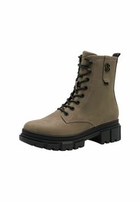 s.Oliver Botines con plataforma - dark taupe