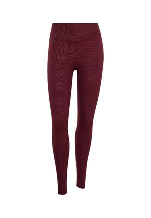 adidas Performance, ADIDAS PERFORMANCE ALL ME ESSENTIALS GRAPHICLEGGINGS - Leggings - maroon