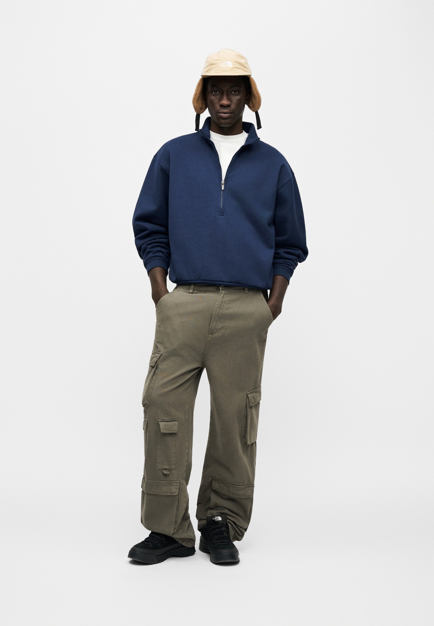 The North Face RED BOX HALF ZIP - Sweatshirt - summit navy/dark