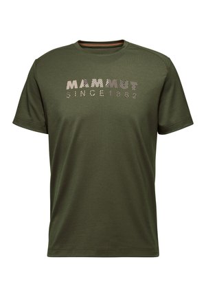 Mammut TROVAT T-SHIRT MEN LOGO - Sports T-shirts - dark marsh