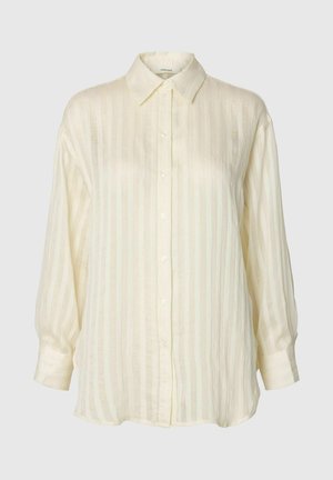 Selected, SLFTORAN OVERSIZED LS STRIPED SHIRT B - Chemisier - egret