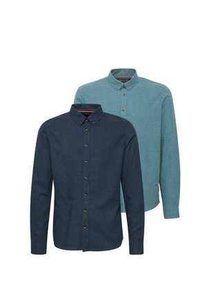 BHSHIRT 2 PACK - Button down-skjorte - bluestone dress blue