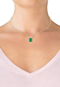 Elli - CHOKER  - Ketting - gold-colored/green Miniatuurafbeelding 1