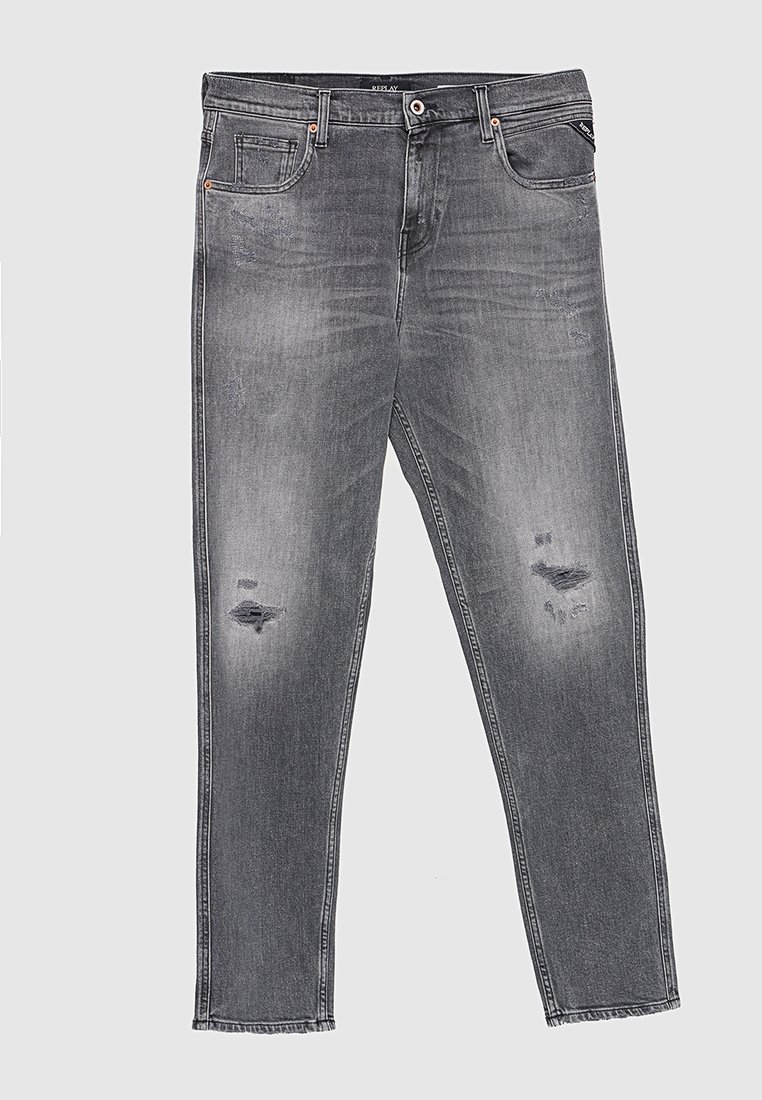 Replay Relaxed fit jeans grijs