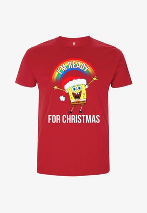 Henry Tiger, SPONGEBOB SQUAREPANTS I'M READY FOR CHRISTMAS - T-shirt imprimé - red